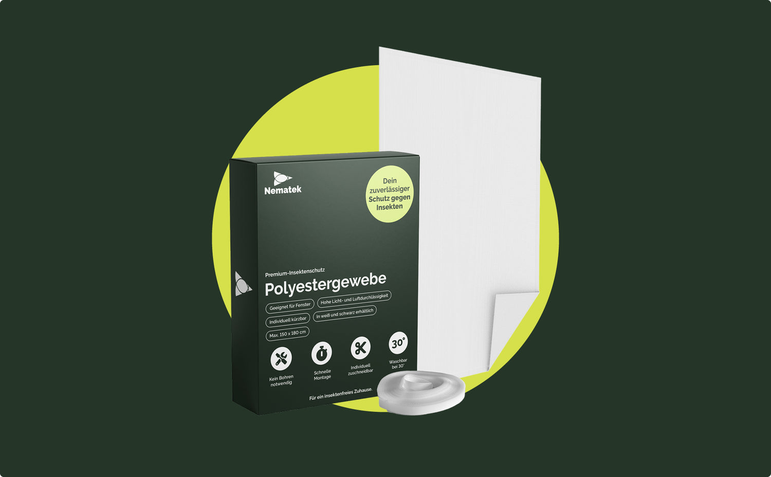 Fliegennetz Insektenschutz (Polyester)
