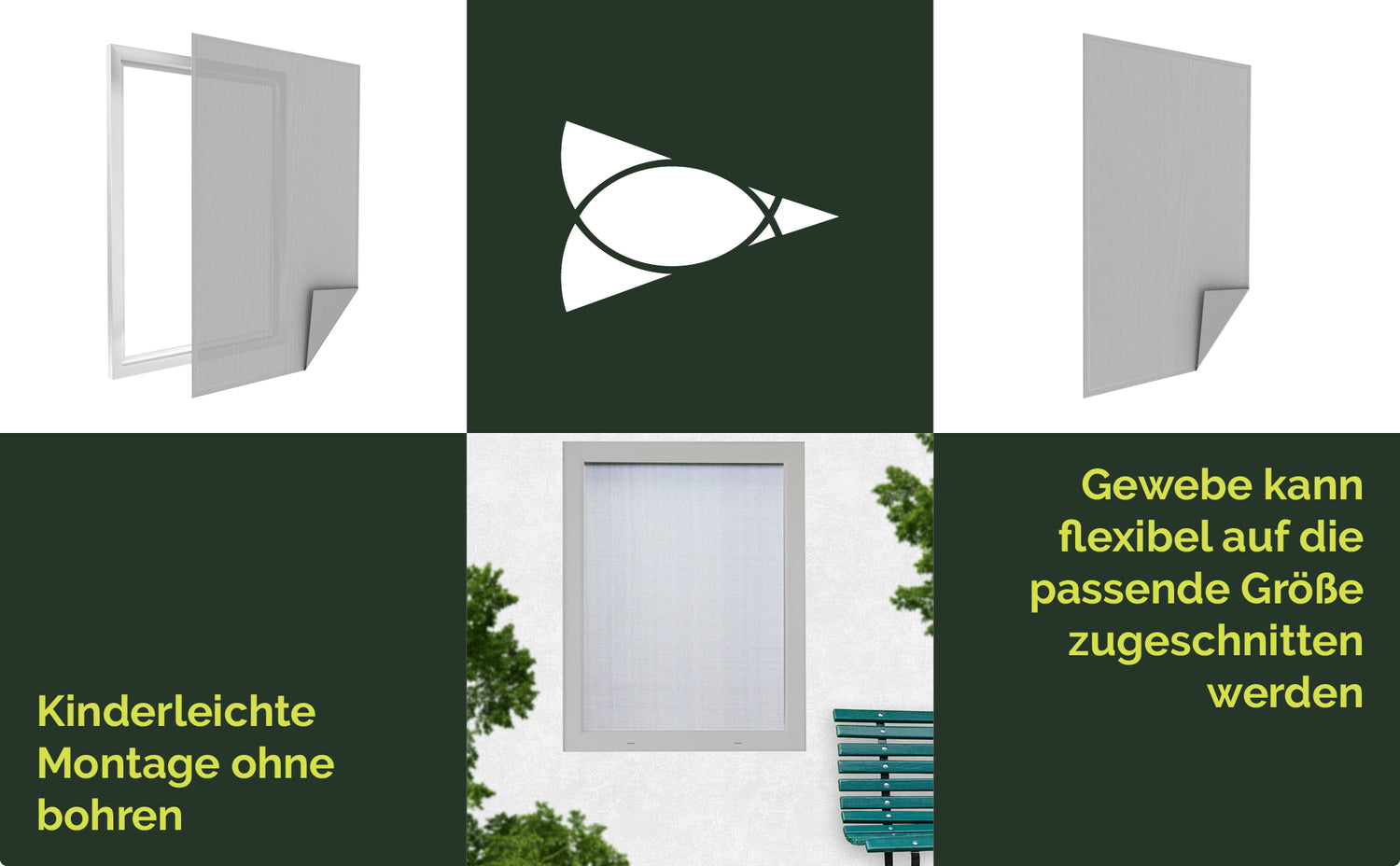 Fliegennetz Insektenschutz (Polyester)