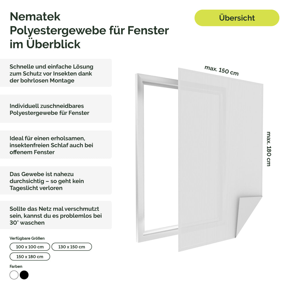 Fliegennetz Insektenschutz (Polyester)