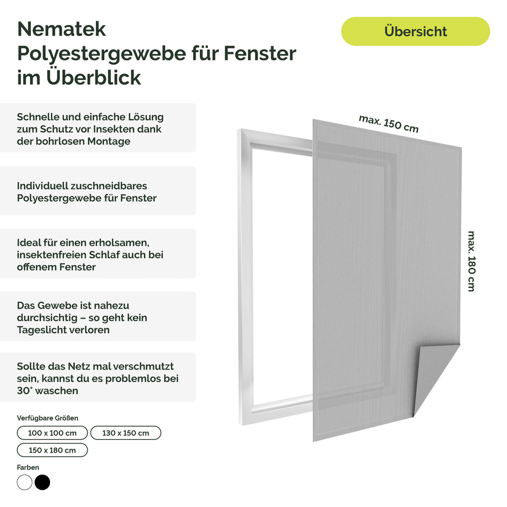 Fliegennetz Insektenschutz (Polyester)
