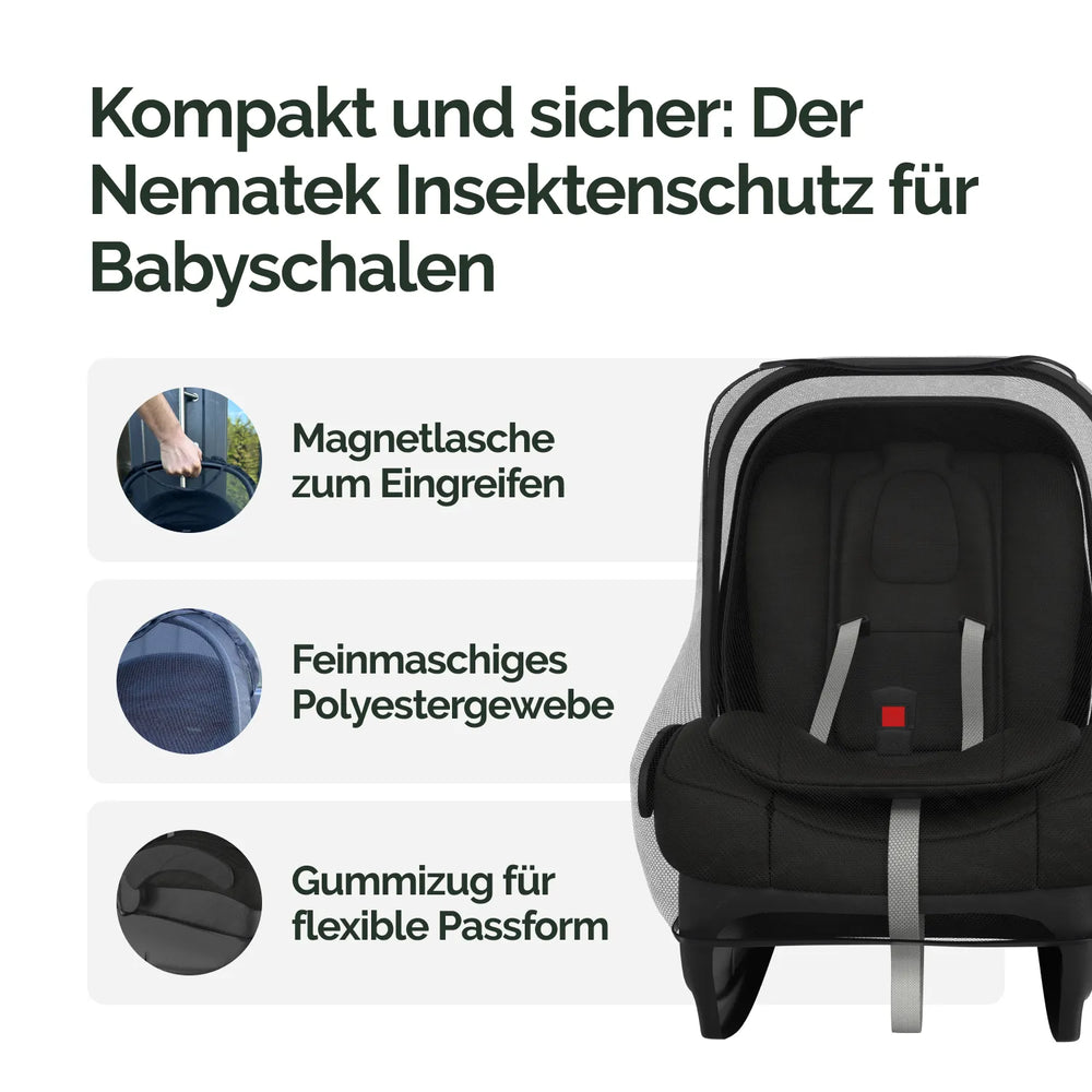 Moskitonetz für Babyschalen