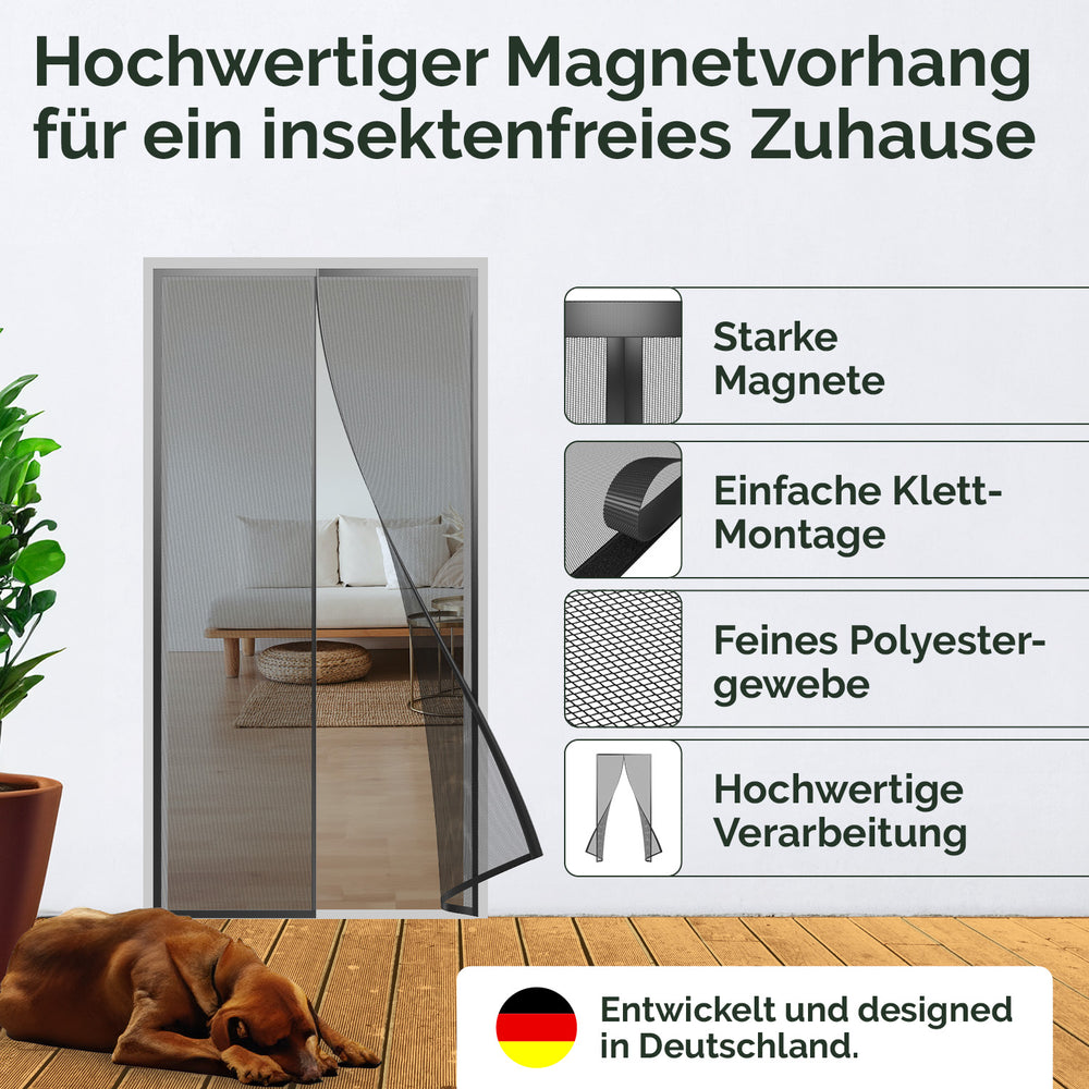 Magnetvorhang - Fliegengitter Tür Magnet