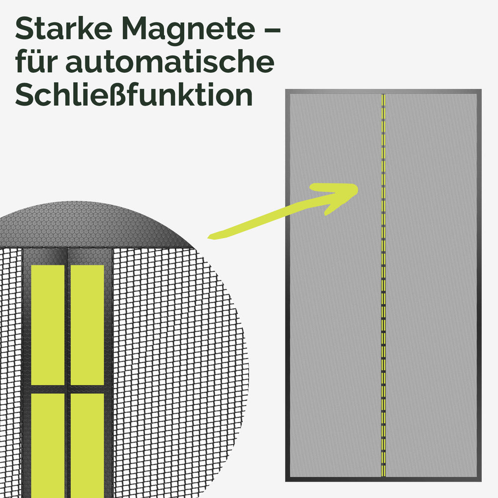 Magnetvorhang - Fliegengitter Tür Magnet - Nematek